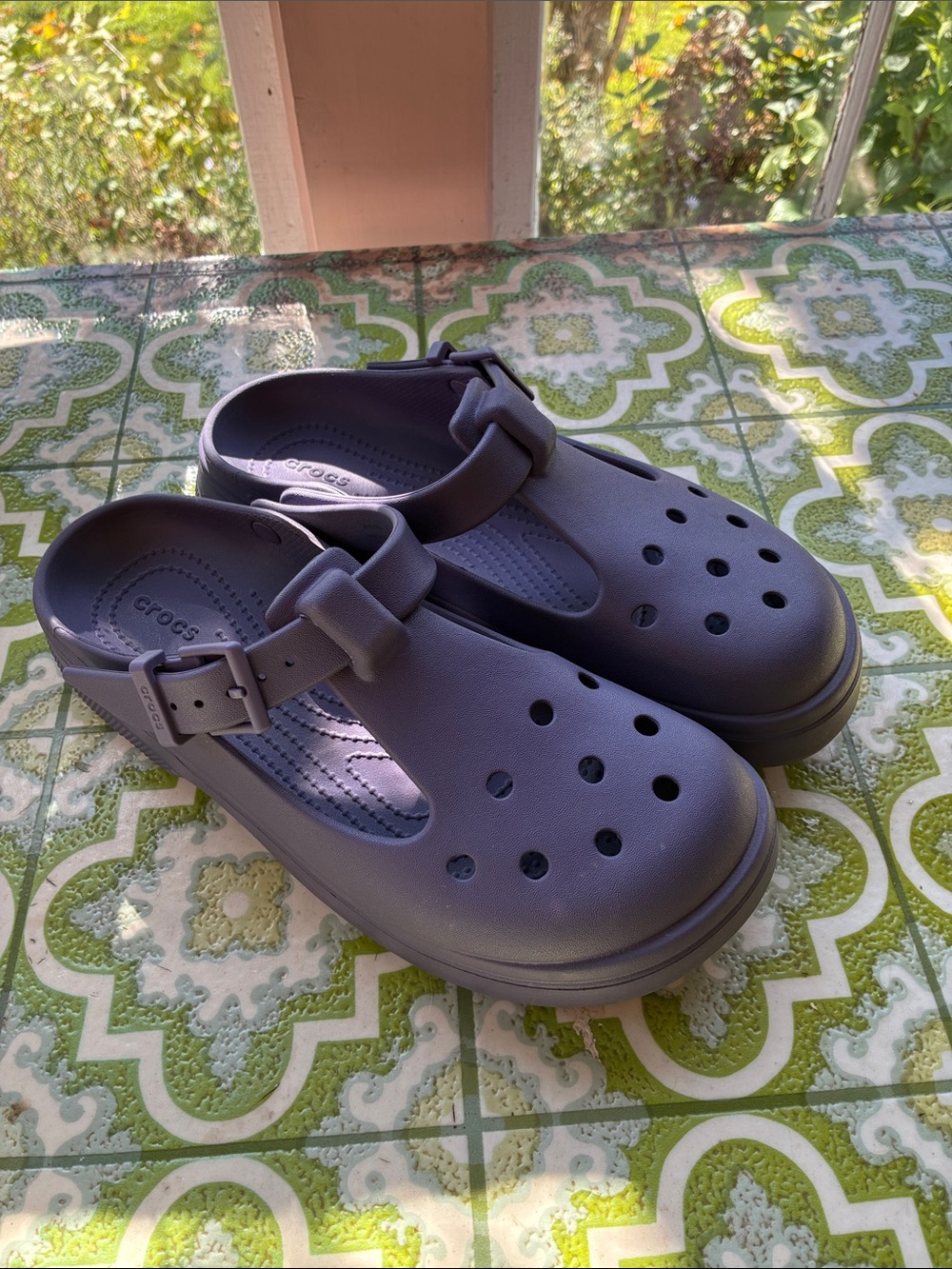 Crocs Classic Mary Jane Clogs Purple